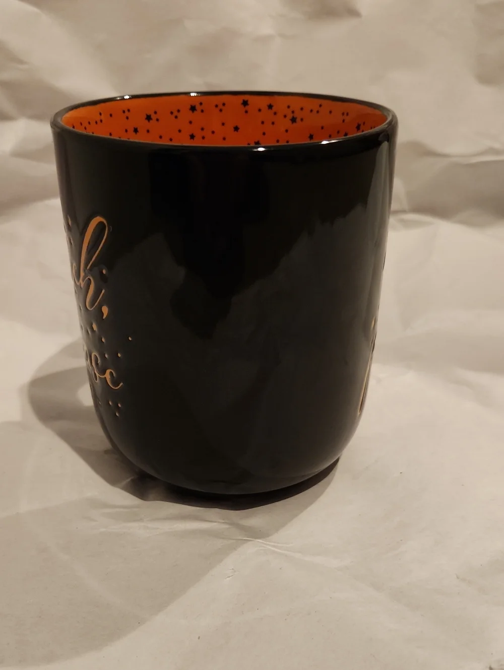 NEW Black and Orange 'Witch, Please' Ceramic Mug - Home Accents